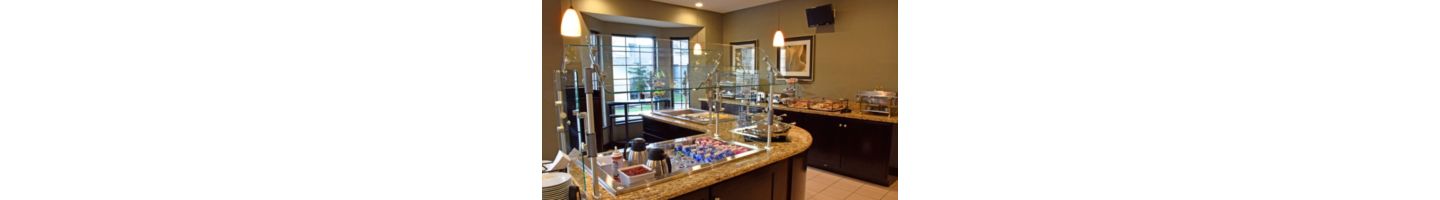 A daily, hot, fresh breakfast is included in your stay with plenty of variety for our long-term guests.
Monday - Friday: 6:30 a.m. - 9:30 a.m.
Saturday & Sunday: 7:30 a.m. - 10:30 a.m. 